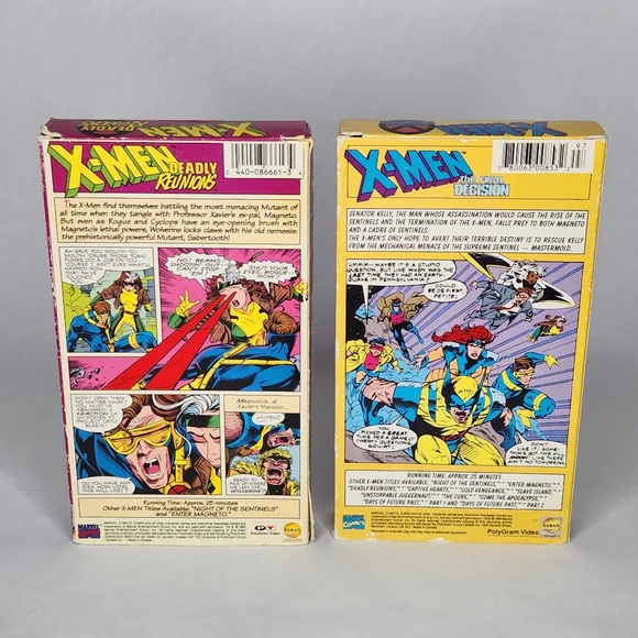 Vintage X-Men VHS Tapes - Picture 2 of 2